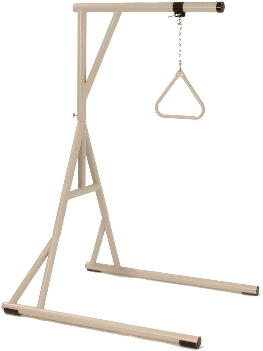 Invacare Bariatric Floor Stand Patient Aid with Trapeze - Senior.com Trapeze Grab Bars